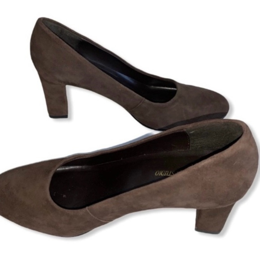 Coup D’etat Studio Brown Suede Women's Heels Sz 8